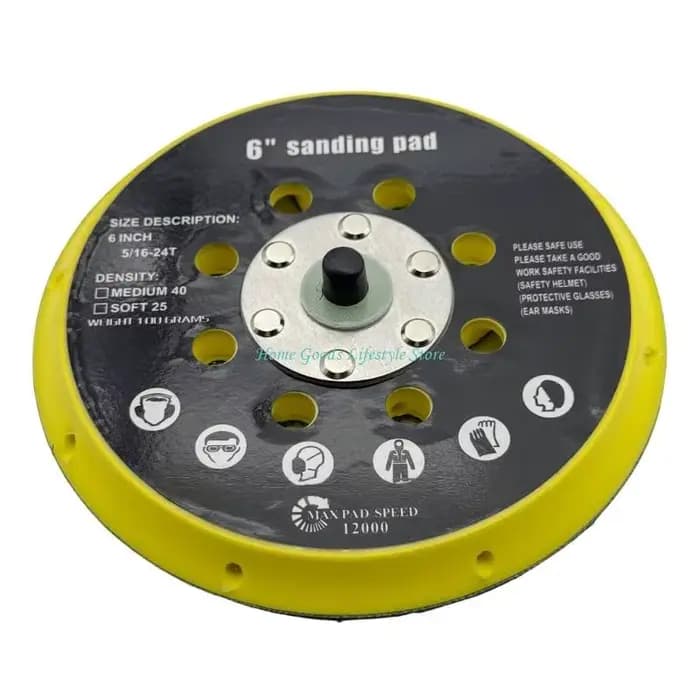 E74E plaque disque ponçage en plastique professionnelle 6 pouces pour ponceuse BO6030 BO6040 RO1