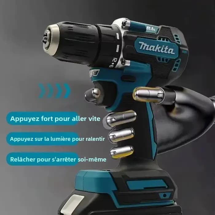 Makita 100% Original DDF487 Perceuse-visseuse sans fil 18V