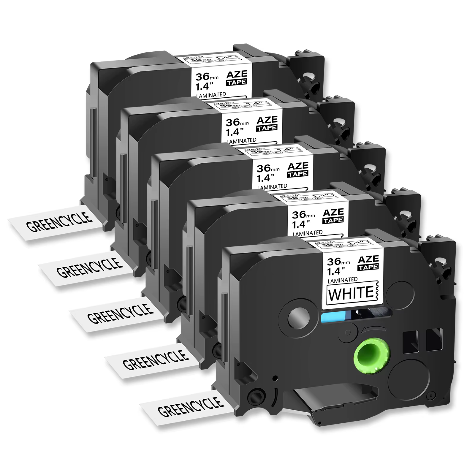 Ruban multifonction pour imprimante d'étiquettes, compatible avec Brother Tze 261, étiquette laminée