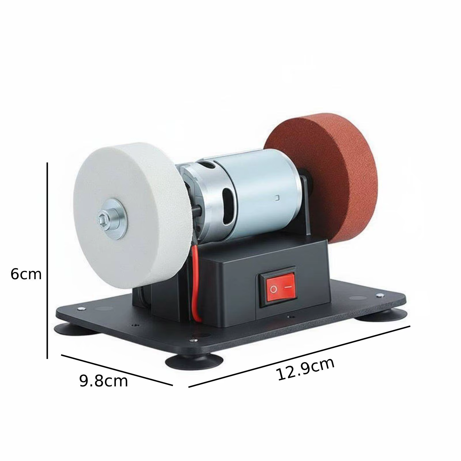 Meuleuse portative, petite meuleuse électrique de table à double roue avec base stable, pour atelier