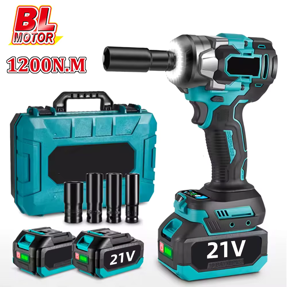 Makita – clé à chocs électrique sans balais 1200N.M, 5 vitesses, tournevis sans fil de 1/2 pouces, o