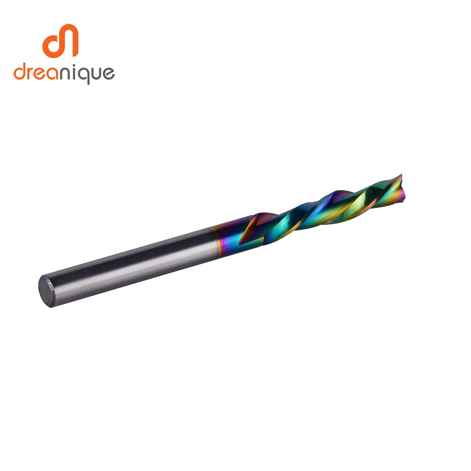 Dreanique 1pc DLC revêtement fraise en carbure monobloc 3.1 4 6 8 6.35mm 2 cannelures spirale routeu