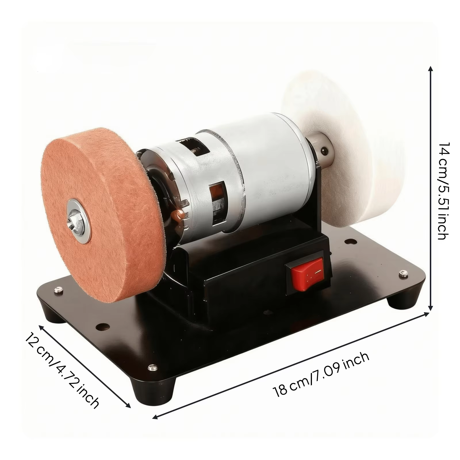 Mini-meuleuse électrique de table multifonctionnelle pour usage domestique, machine à polir double f