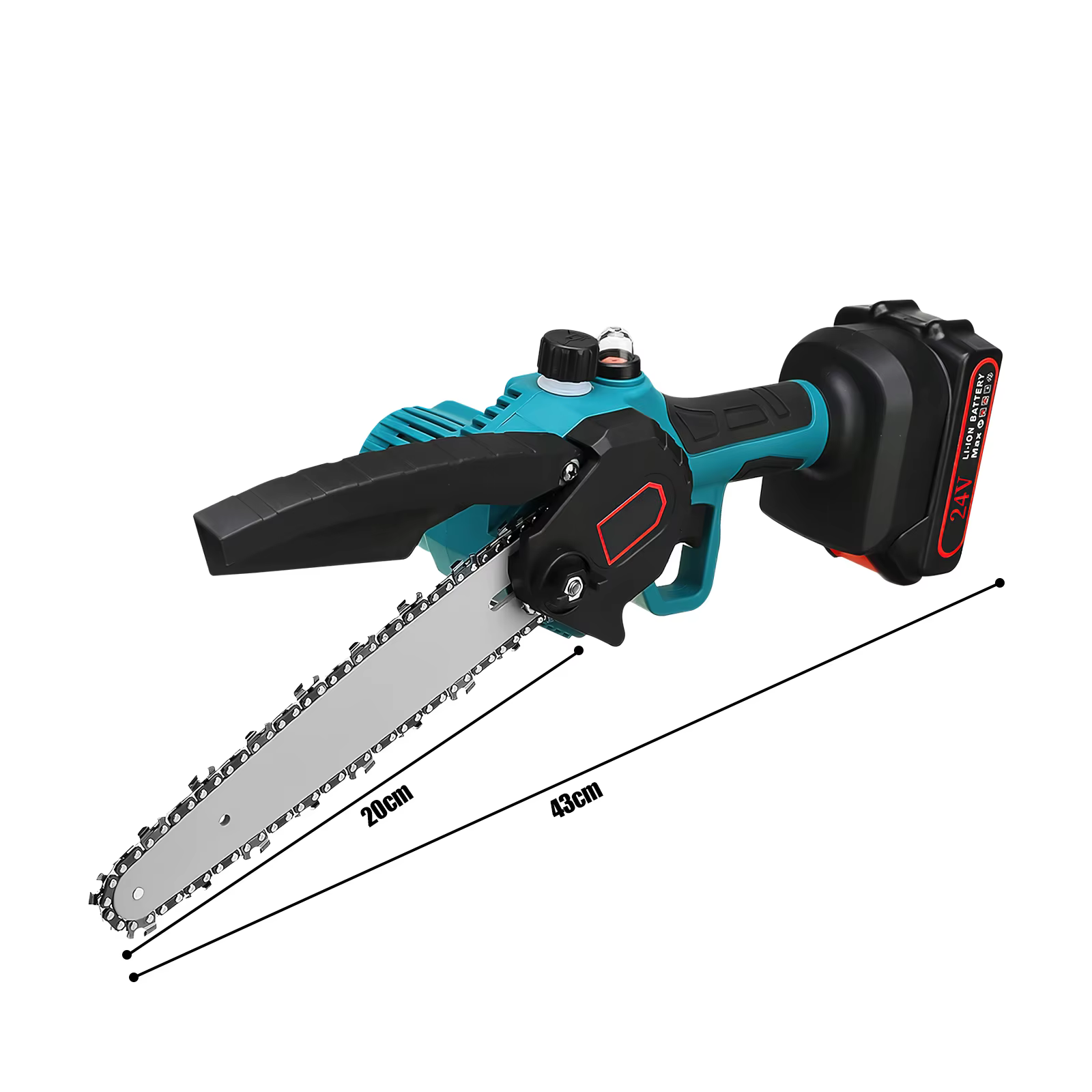 Mini tronçonneuse TKKEACE 6 pouces avec 2 batteries 21V, tronçonneuse électrique puissante et portab
