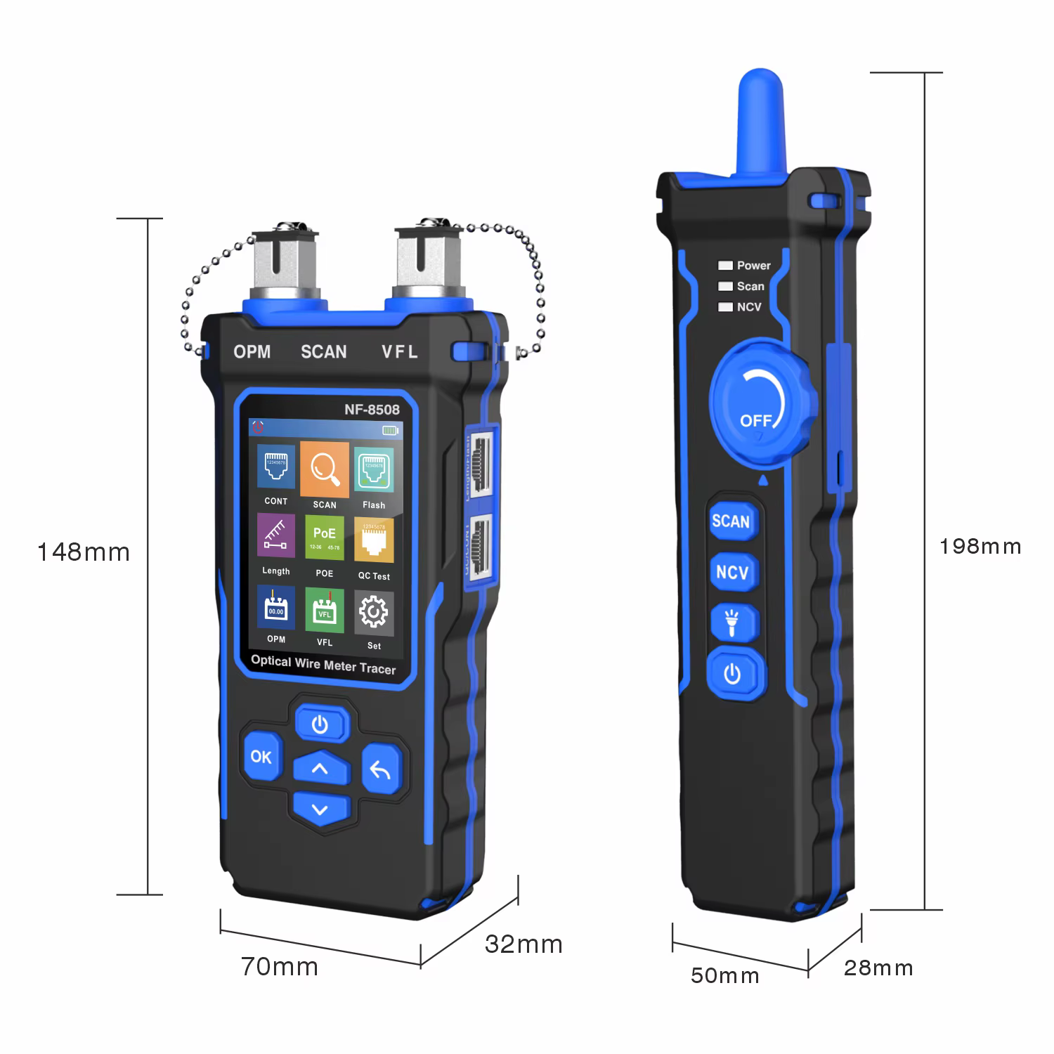 NOYAFA NF-8508 testeur de câble réseau LCD numérique Rechargeable détecteur de ligne réseau traqueur