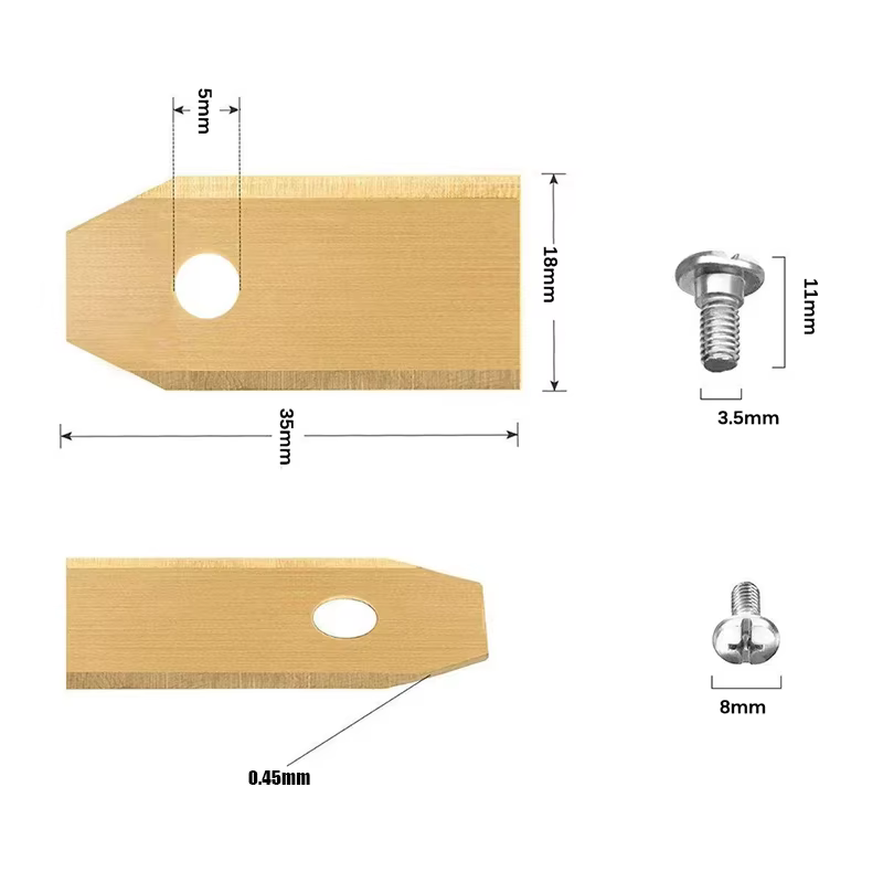 35*18*0.45mm lame de coupe tondeuse à gazon tondeuse à gazon remplacement pièce de coupe pour Husqva