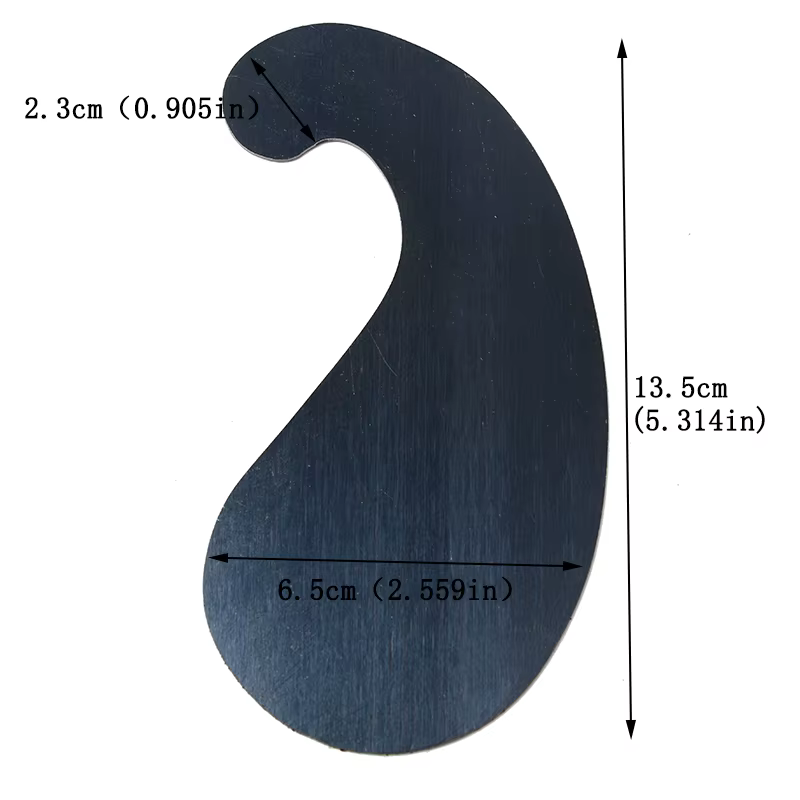 Ensemble de grattoirs pour cartes de travail du bois, grattoir d'armoire incurvé épais, couteau bise