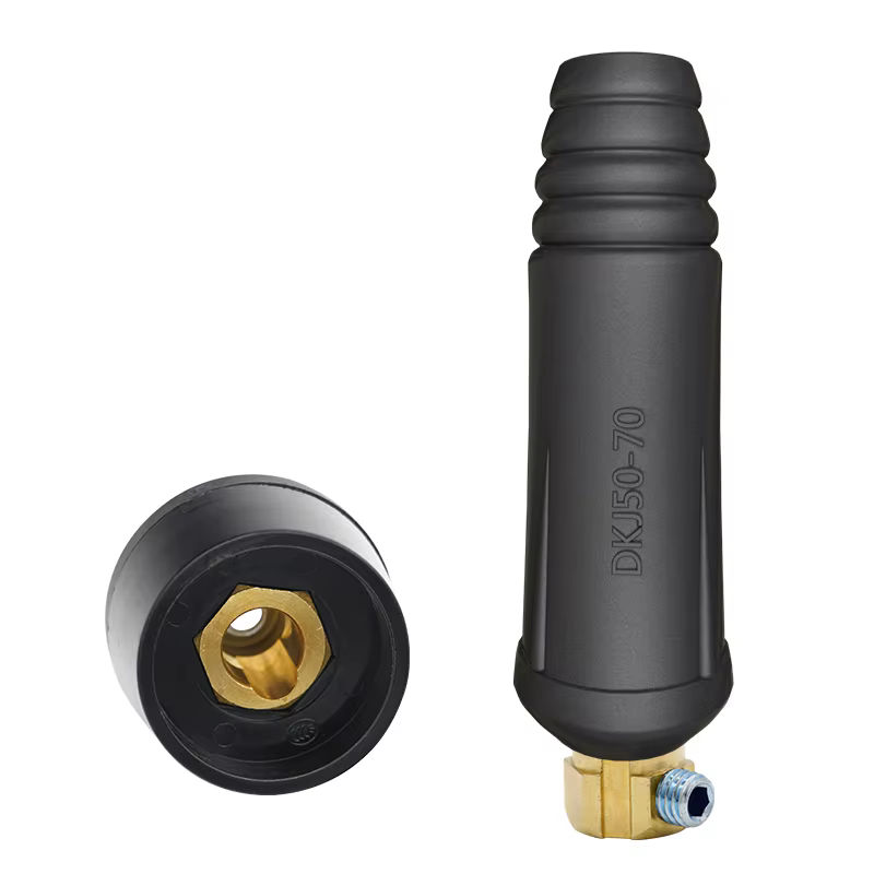 1 jeu de connecteurs de câble pour Machine à souder européenne, raccord rapide DKJ 10-25 35-50 50-70