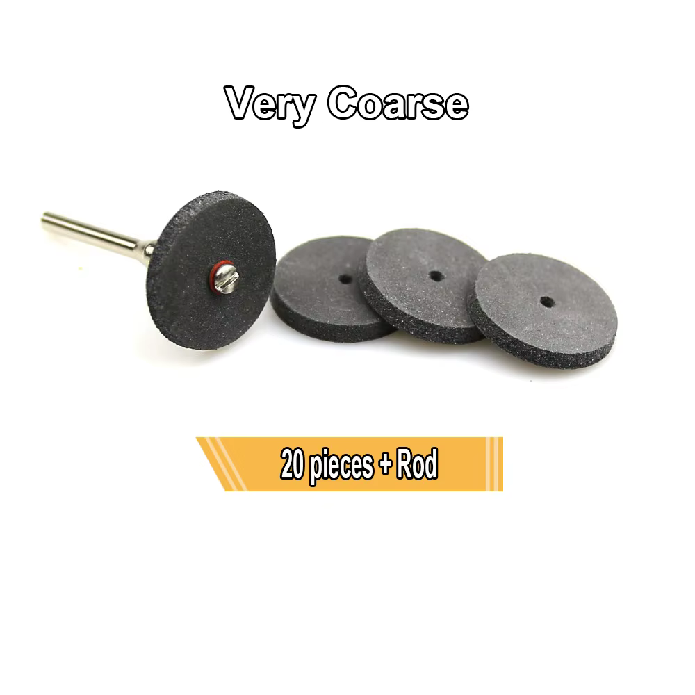 Roue de polissage en caoutchouc, arbre de 3mm, pour finition dentaire en métal, Mini perceuse, meule