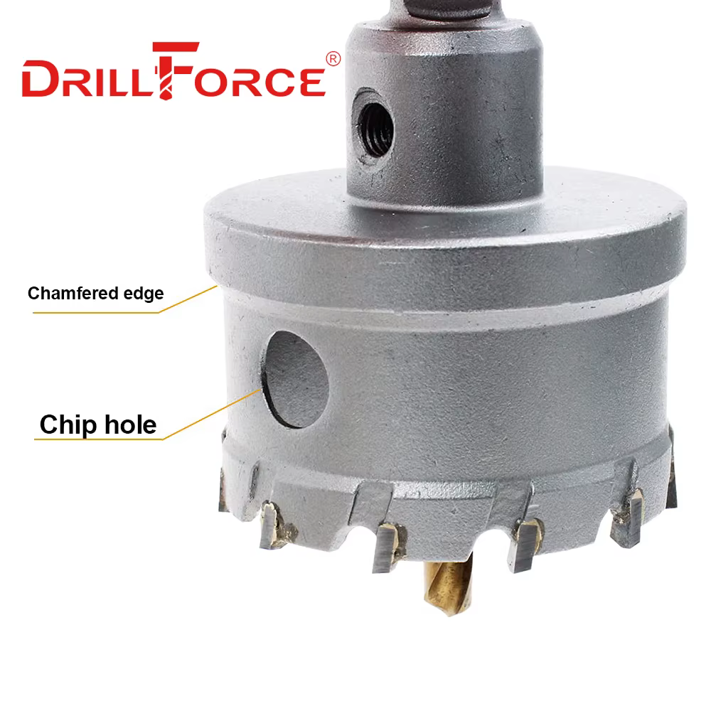 Drillforce 12-200mm TCT scie cloche forets alliage carbure Cobalt acier coupe plaque d'acier inoxyda