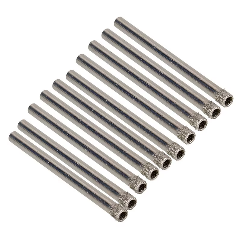 Perceuse à trous revêtue de diamant de 4mm, perceuse à verre, perceuse à carreaux, marbre et granit,