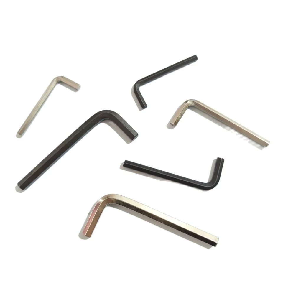 1 pièces clé Allen en forme de L argent noir clé hexagonale clé Allen 0.9mm 1.27mm 1.5mm 2mm 2.5mm 3