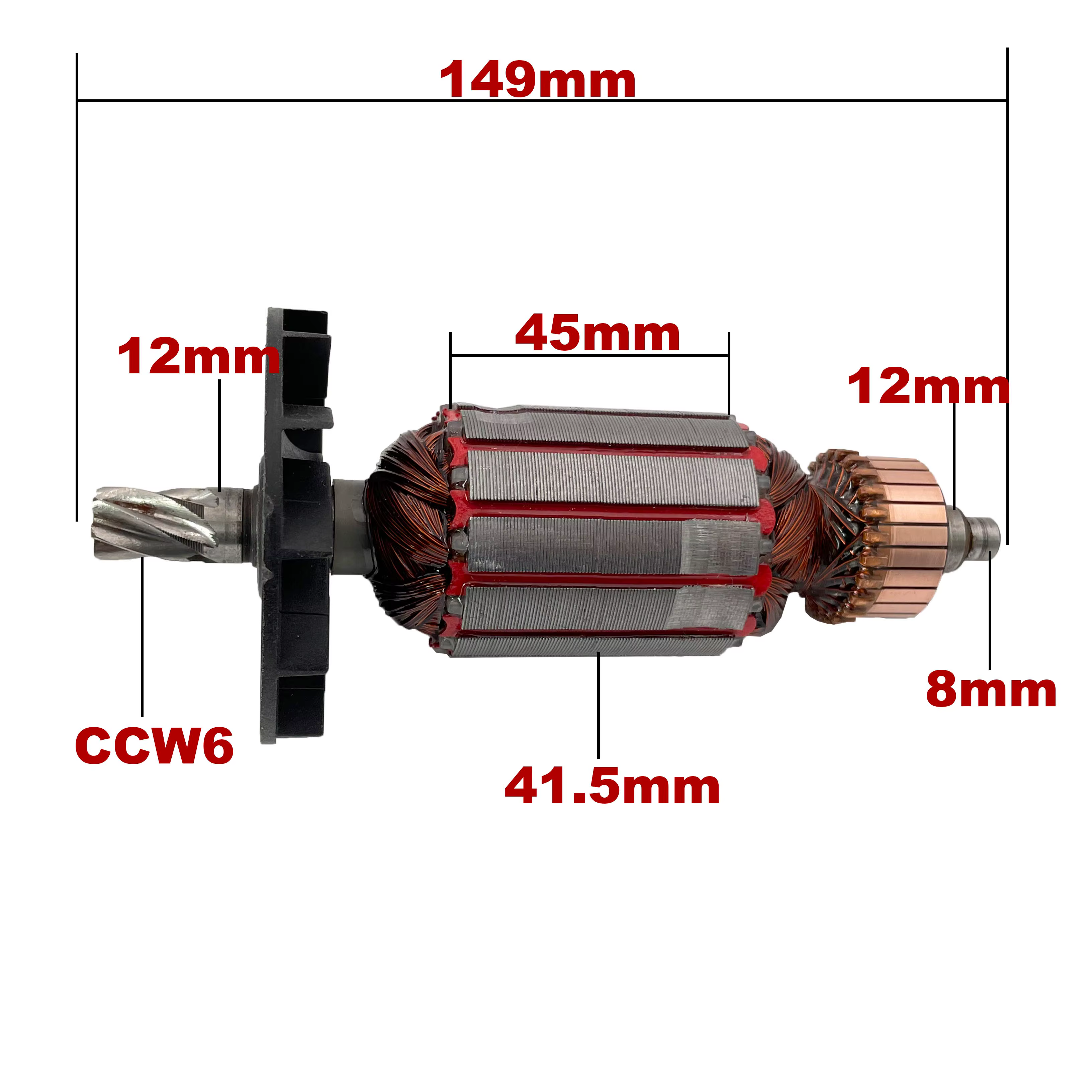 AC 220V 240V DH26 Induit Rotor Stator Field pour HITACHI Perceuse A Percussion Pièces de rechange DH