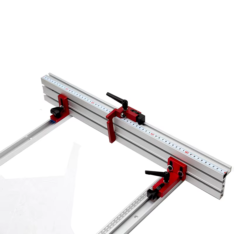 Arrêt de piste en T pour le travail du bois, limiteur de fente en T, clôture à onglet en aluminium,
