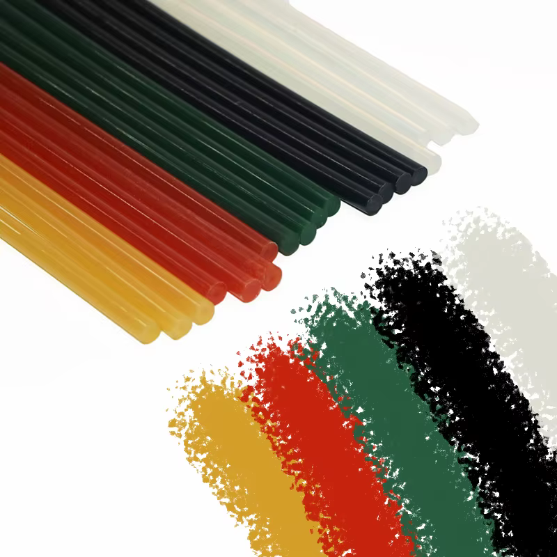 Bâton de colle de couleur 10 pièces 7/11x270mm (vert: 200mm) bâton de colle thermofusible 7mm/11mm d