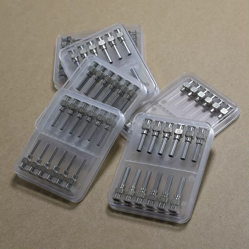 Aiguilles de distribution de 1/2 pouces, 12 pièces, 8 9 10 11 12 13 14 15 16 17 19 20-30g, seringue 