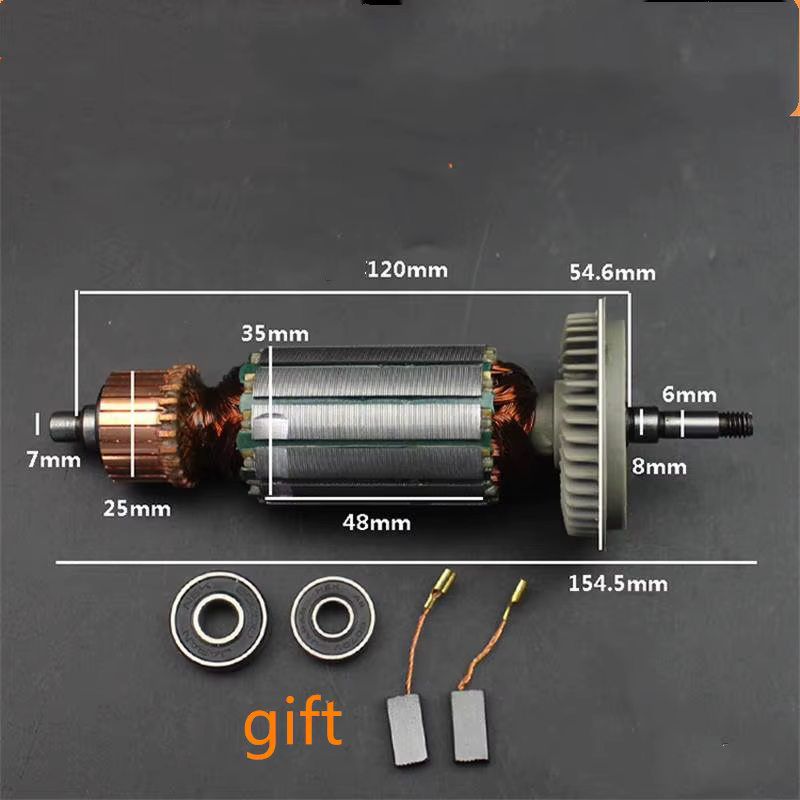 Rotor de meuleuse d'angle convient aux accessoires d'outils électriques de moteur de meuleuse de GWS