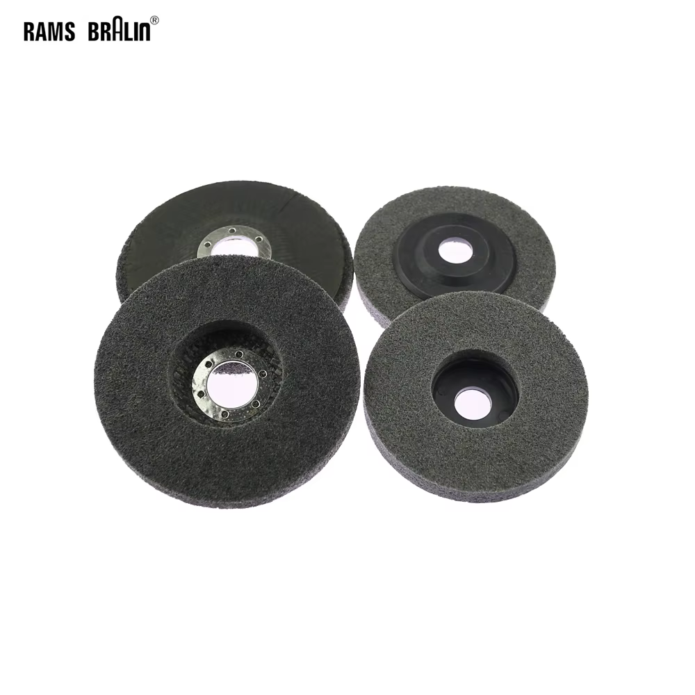 Disque de meulage en Nylon 7P 115 #, 100/180mm, pour finition métallique, polissage du bois sur meul