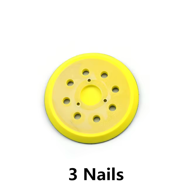 5 pouces 125mm 8 trous 3/4 clous support Pad crochet et boucle tampons de ponçage pour s'adapte à la