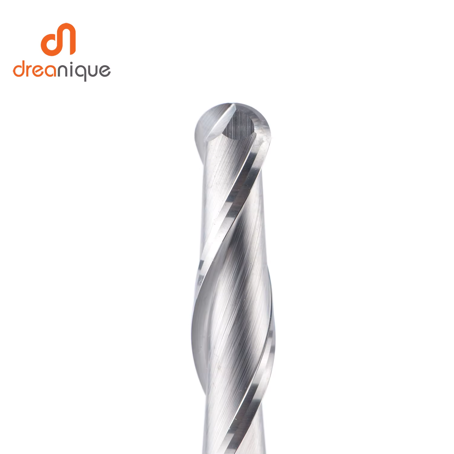 Dreanique 1pc fraise à bout sphérique en carbure 2 cannelures R0.5-R4.0 fraise en bout foret pour bo