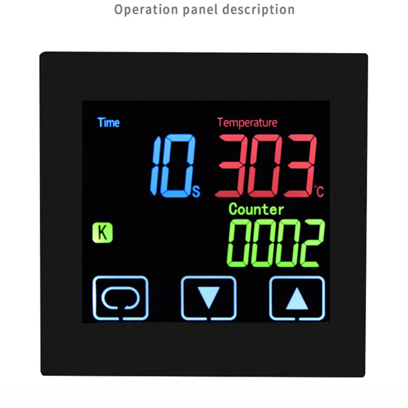 Thermostat HEATPRESS avec minuterie et fonction compteur Écran LCD Écran tactile Alarme temporelle P