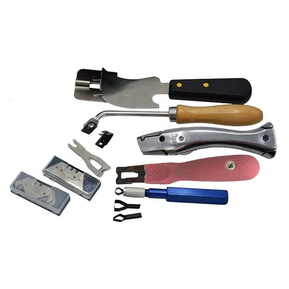 Kit d'Outils de Soudage Thermique pour Sols en Vinyle, Coupe Quart de Lune, Couteau Découpé, Groover