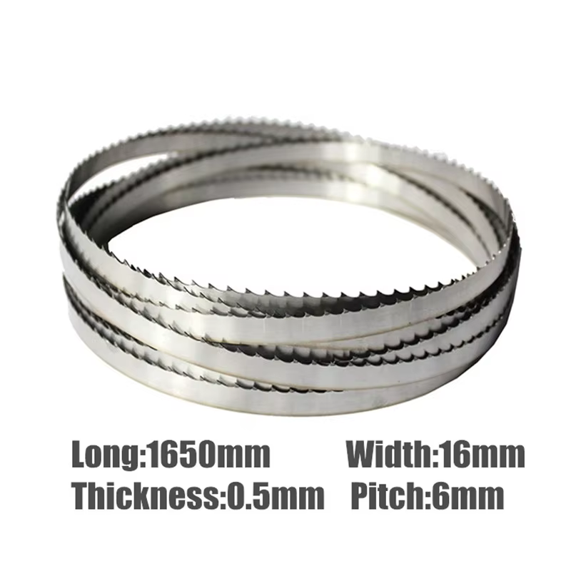 3 pièces 1650*16*0.5mm lames de scie à ruban à viande 1650mm lames d'os 16*0.5*1650mm lames de scie 