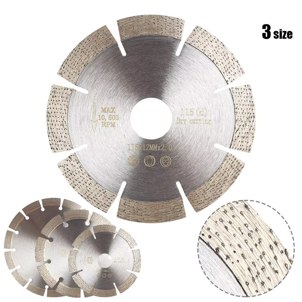 Lame de scie diamantée pour la maçonnerie, 4.5 "/5"/7 ", pour couper le béton sec ou humide