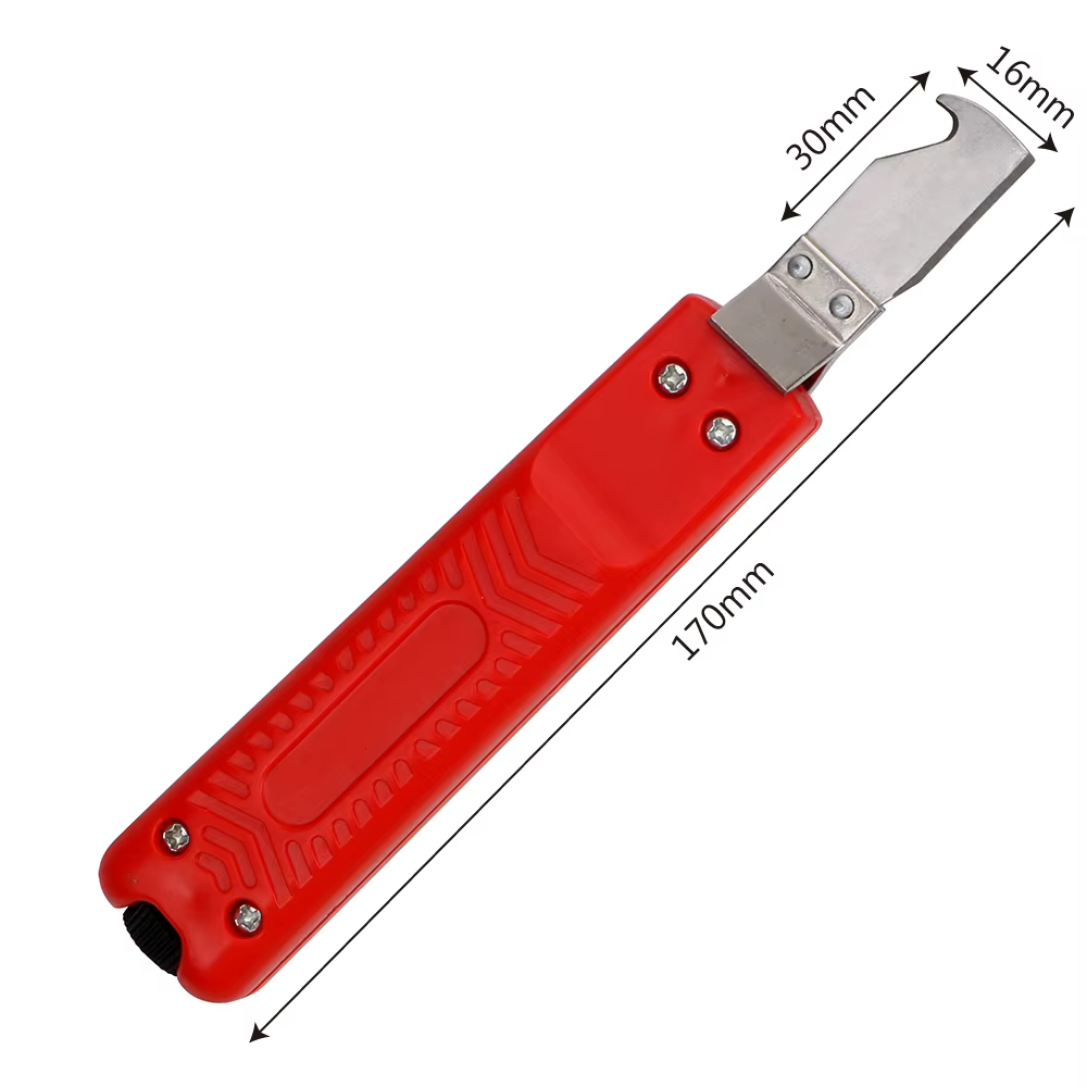 Dénudeur d'isolation de solidité 8-28mm, dénudeur de câble, manche en caoutchouc, couteau à dénuder