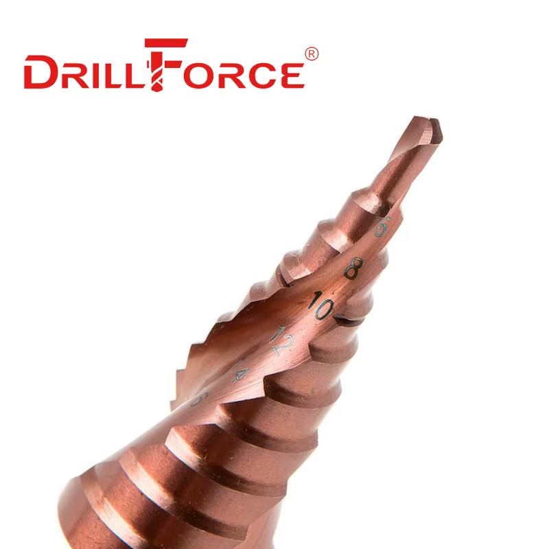 Drillforce M35 5% foret étagé au Cobalt HSSCO cône outil métallique coupe-trou 3-12/3-14/4-12/4-20/4