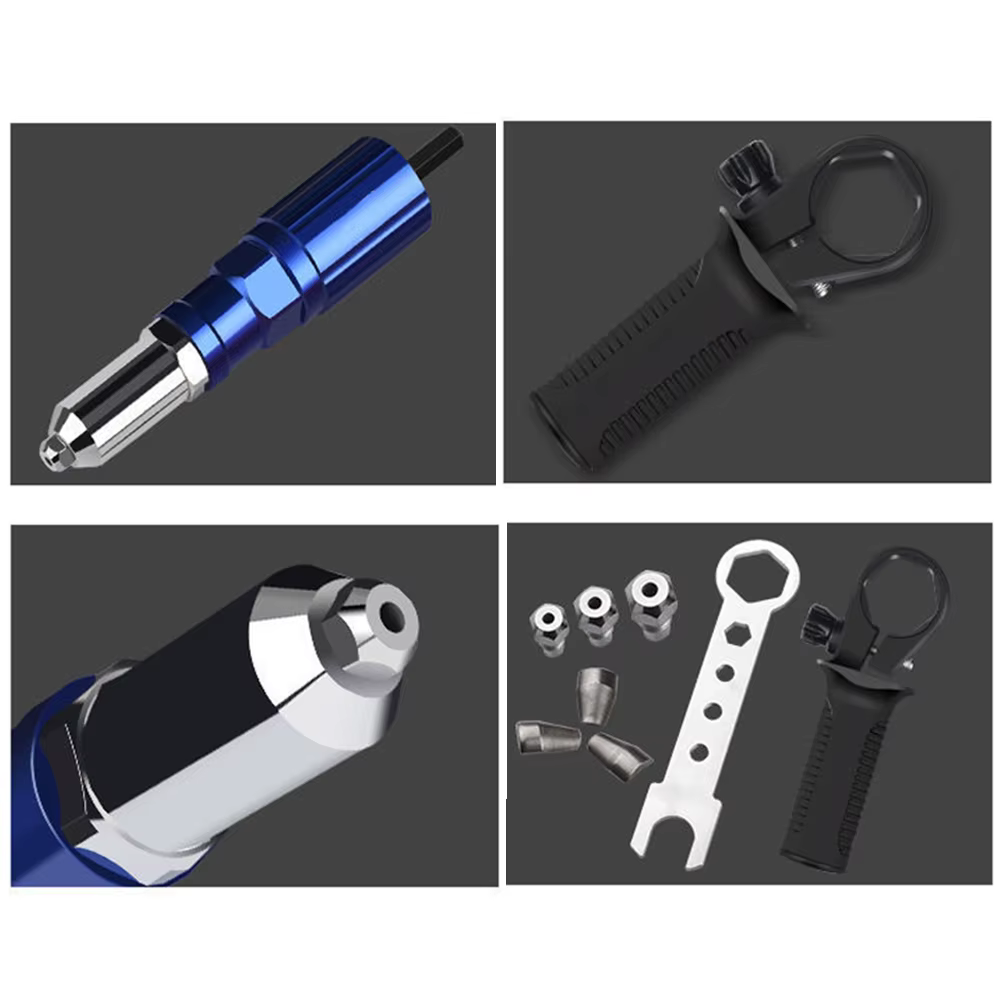 Pistolet à rivets électrique 2.4mm-4.8mm, adaptateur de perceuse à écrou à rivets, outil de rivetage