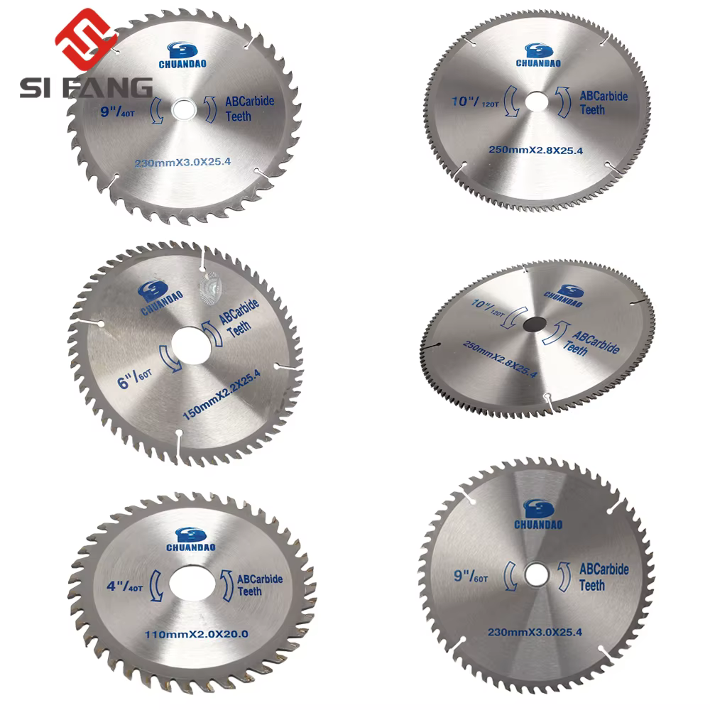 Lame de Scie Circulaire en Alliage pour Bois et Aluminium, Disque de Coupe, 4-14 Pouces, 110mm-350mm