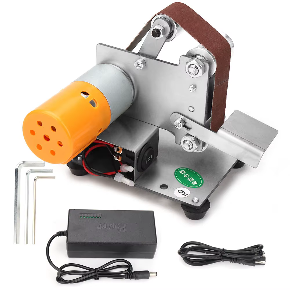 Meuleuse de polissage 110V / 220V Mini ponceuse électrique Set Affûteur de bord de couteau Meuleuse 