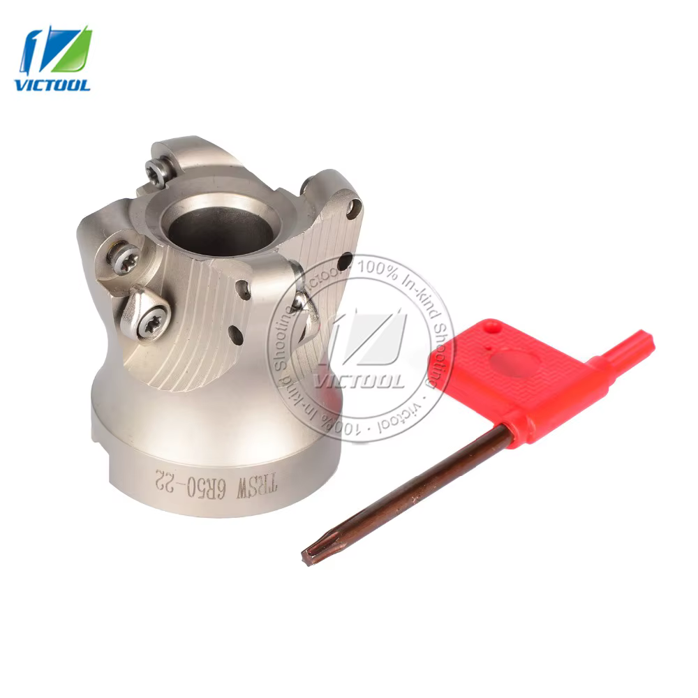 Outil de fraisage TRSW6R50-22-4T pour insert de fraisage RDMT1204, fraise à visage, coupe-épaule TRS