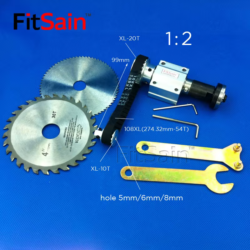 FitSain-Mini scie à table pour lame de scie, 16mm/20mm XL 10 20 dents, broche en alliage d'aluminium