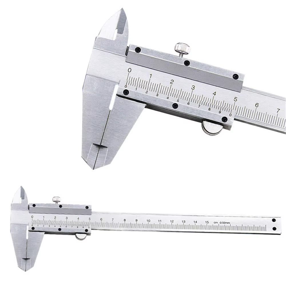 Pied à coulisse en métal, jauge de micromcirculation, outils de mesure, 6 ", 0-150mm, 0.02mm
