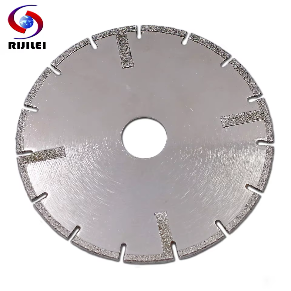 RIJILEI 4 "-9 pouces lame de scie galvanisée disque de coupe en pierre galvanisée meule pour marbre