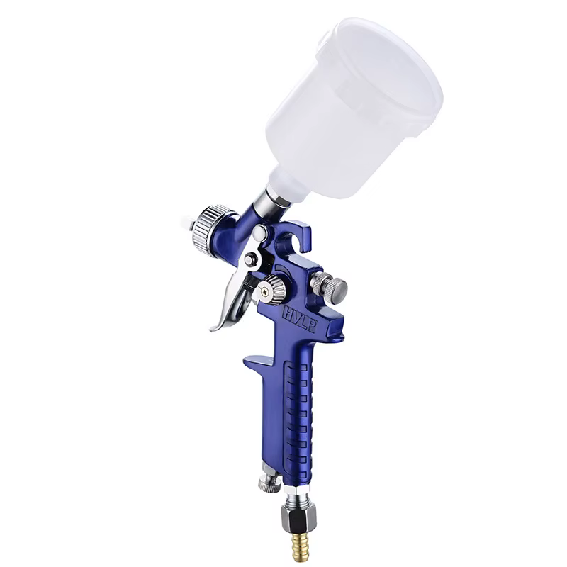 WENXING 0.8mm / 1.0mm buse H-2000 professionnel HVLP Mini pistolet à peinture aérographe pour peintu