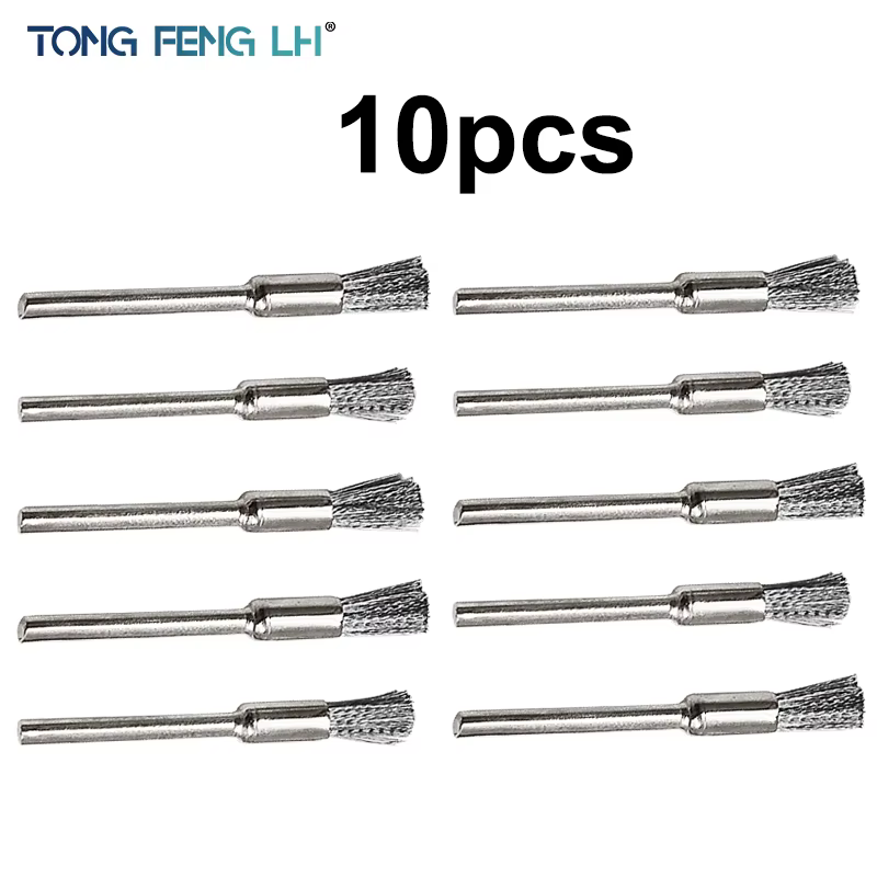 Brosses de perçage en fil d'acier, accessoires dremel, brosse de polissage, outils dremel, accessoir