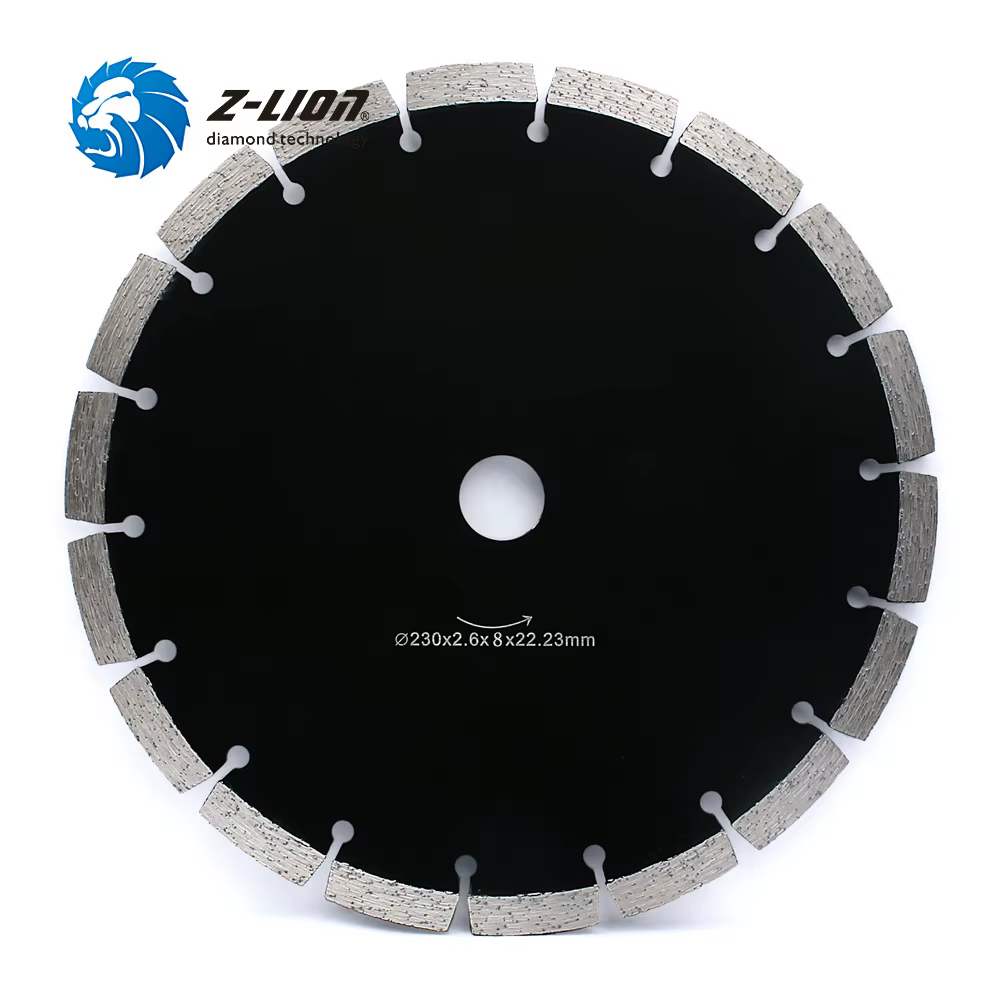 Le diamant Z-LION de 9 pouces 230mm scie le disque sec de coupe de lame pour le béton de granit de m