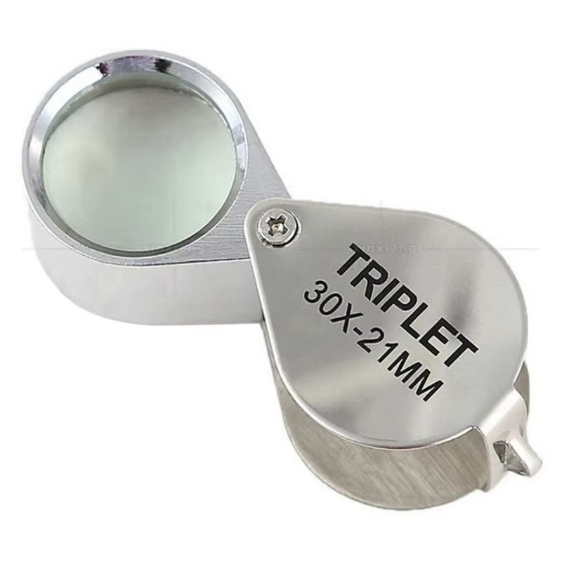 Loupe de bijoux pliante Loupe Portable format de poche belle Loupe de bijoux lunettes 10X 20X 30X gr