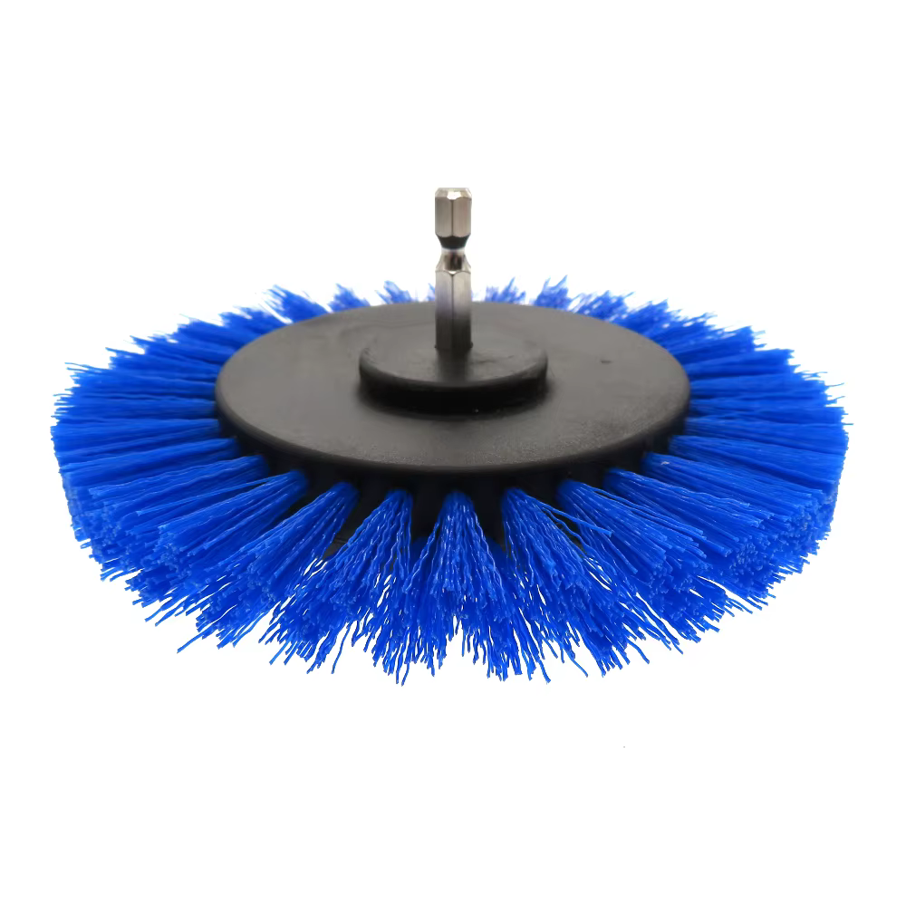 Perceuse électrique, brosse de nettoyage en Nylon de 3.5 pouces, pour tapis, verre, pneus de voiture