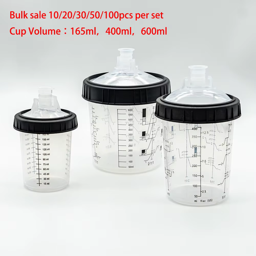 10/20/30/50pcs vente en vrac pistolet de pulvérisation réservoir de peinture pistolet de pulvérisati
