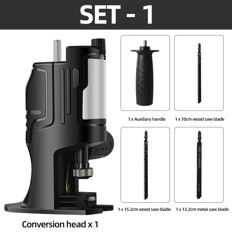 Adaptateur de scie alternative portable, remplissage automatique, transforme une perceuse électrique