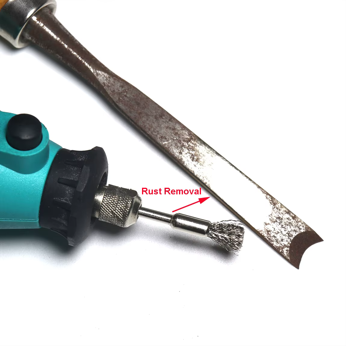 Jeu de brosses rotatives de polissage Dremel, 10 pièces, brosses à roue en laiton/acier/Nylon/crin d