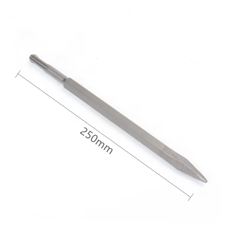 Pelle à tige ronde SDS PLUS de 250mm, marteau électrique, foret, rainure, Gouge, ciseau plat, ruptur
