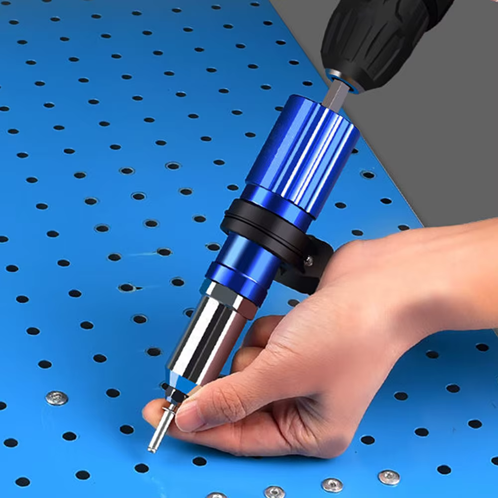 Pistolet à rivets électrique 2.4mm-4.8mm, adaptateur de perceuse à écrou à rivets, outil de rivetage