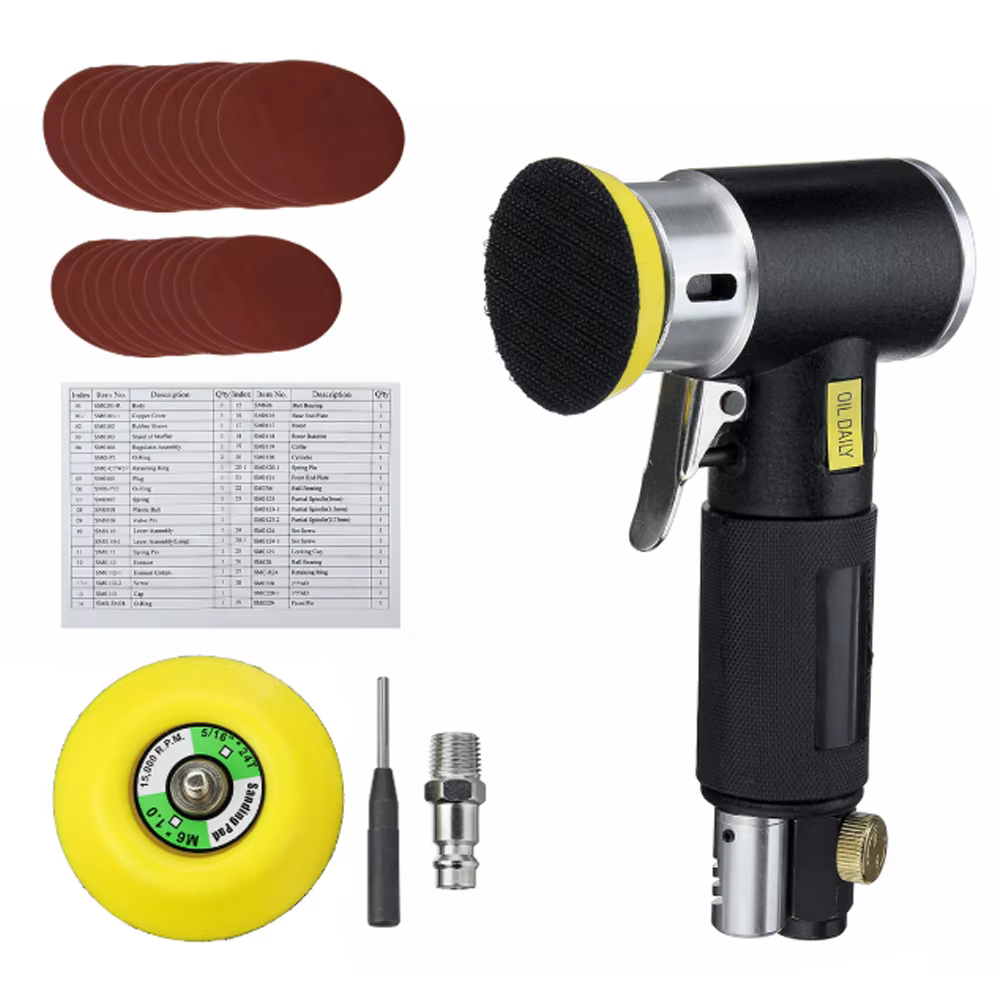 WENXING-Mini ponceuse pneumatique Orbit, ensemble de rectifieuses, polissage de voiture, polisseuse 
