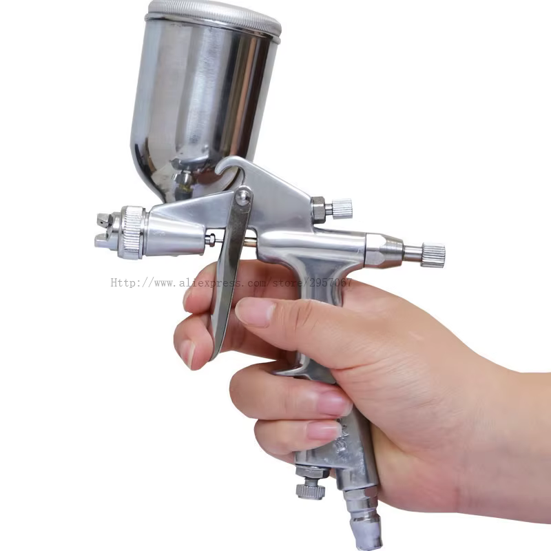 Outils de pistolet à air aérographe pistolet à peinture F-3 hvlp 1.0mm buse aérographe pistolet pneu
