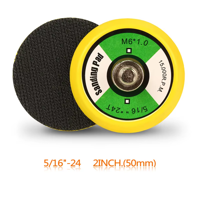 SPTA 1PC M6 5/16" DA Plaque de ponçage orbitale 2" 50mm 3" 75mm 4" 100mm 5" 125mm à fixation auto-ag